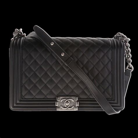 chanel boy schwarz